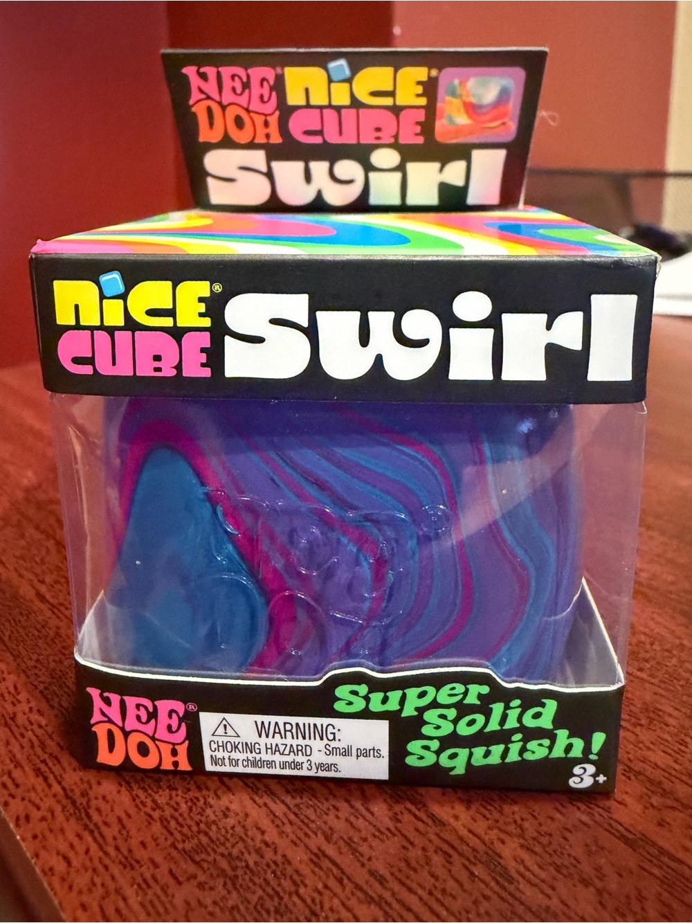 NeeDoh Swirl Super Solid Squish - Blue & Purple